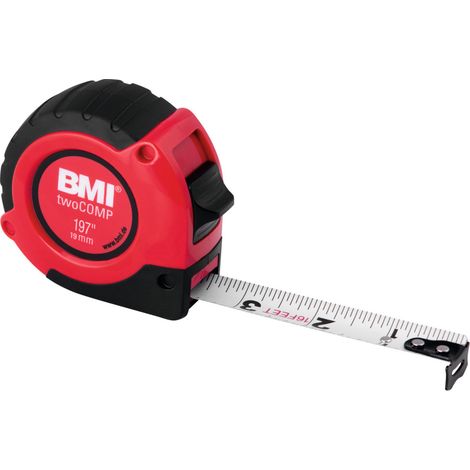 BMI Rollbandmaß twoCOMP, Zoll-Ablesung, 312 Zoll