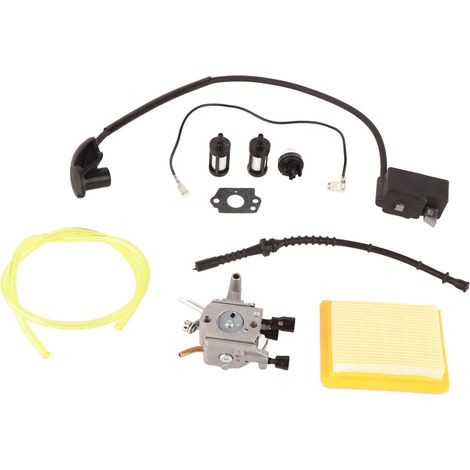 Filtre à carburateur et bobine d'allumage pour débroussailleuse STIHL FS120, 120r, FS200, FS250, FS300 et FS350 (1/5)