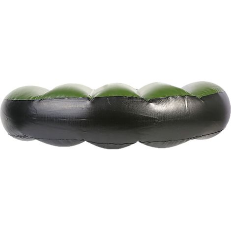 Coussin de siège gonflable PVC vert pour bateau, pêche et camping, qualité marine durable. (1/5)