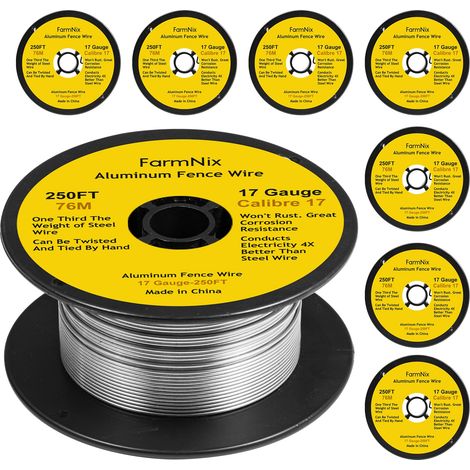 Fil d’Aluminium 17 Gauge 2000 ft (608 m) pour Clôture Électrique (1/5)