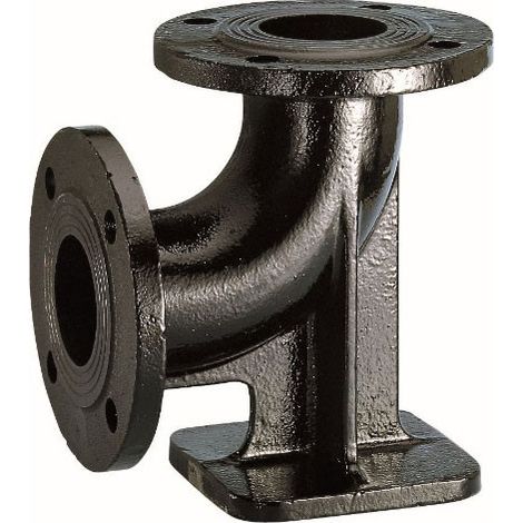 Piede Flangiato per Idrante in Ghisa Nero DN80 BOC (1/3)