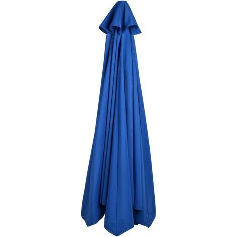 Parasol extérieur, imperméable et résistant aux UV, toile de remplacement pour parasol de terrasse, sans armature, bleu, pour parasol de style 3m, 6 baleines (1/4)