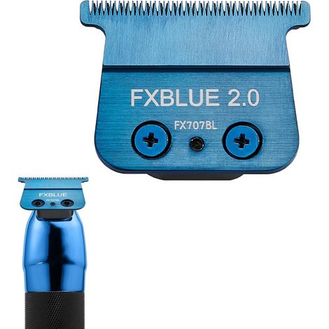 FX707BL BLADES DE REMPLACEMENT à rayures zéro - Compatible avec FX787, FX726, Trimmers Babyls Modèles (Bleu) (1/5)