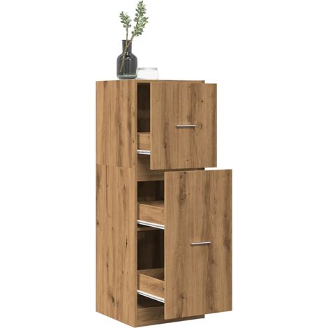 vidaXL Apothecary Cabinet Artisian Oak 40x41x118 cm Engineered Wood