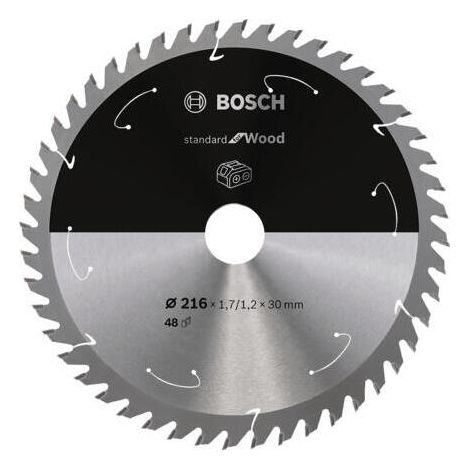 Bosch 2608837726 Disco de sierra circular Standard Wood 216x30x48D BA