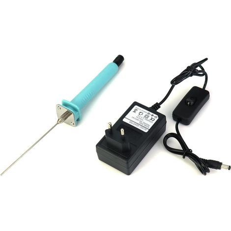 Coupe-mousse - Coupe-mousse à fil chaud - Coupe-mousse électrique 10 cm - 100-240 volts - 30 watts - Coupe-polystyrène - Convient aux panneaux de mousse - Prise standard européenne (1/5)