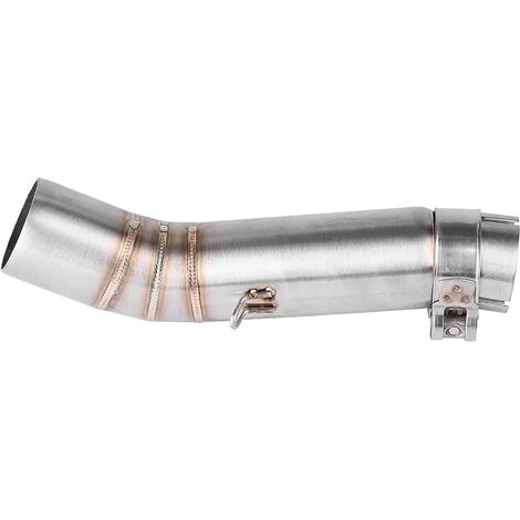 Ligne D'échappement Intermédiaire pour Moto CBR500R CB500X, Silencieux en Acier Inoxydable Anticorrosion de 51 Mm, Argent (1/5)