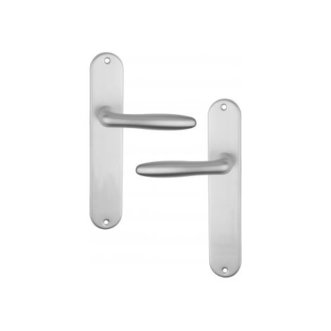 Ouvre&Déco – Poignée de porte intérieure design en Aluminium anodisé argent F1 sur plaque système VARIOSTAR Basic BdC entraxe 195 mm, VENUS