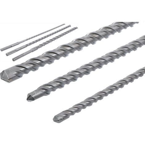 BROCAS DE CARBURO SDS PLUS DE 1 METRO 12, 16 Y 24 MM EXTRA LARGAS, 3 PIEZAS (1/5)
