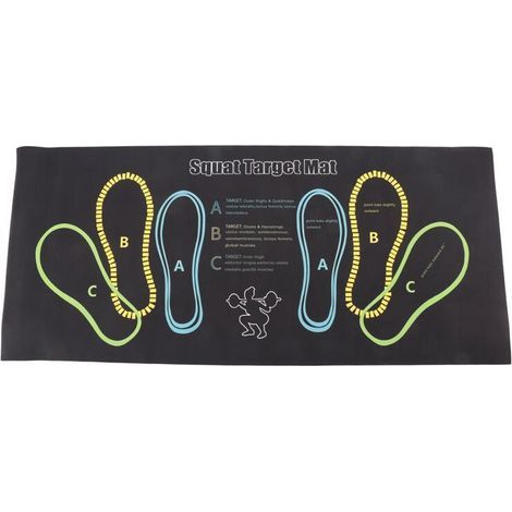 Convient pour les tapis de guidage pour les squats, les postures de marche, les tapis pour s'agenouiller avec coussinets de positionnement des pieds, l'entraînement aux squats et l'entraînement ciblé. (1/3)