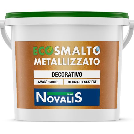 Smalto ecologico Oikos Ecosmalto Metallizzato lt. 0,75 CC Special (1/5)