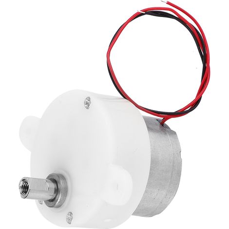 Moteur à réduction de vitesse DC6V à couple élevé et faible consommation, moteur à engrenages en plastique (1/5)