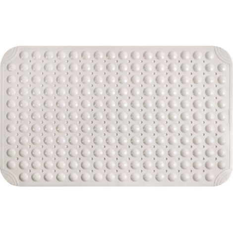 Tapis de douche antidérapant 60x90cm - Antimoisissure - Blanc - Intérieur de douche