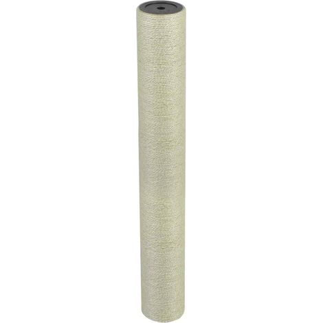 Poste rascador para gatos 8x60 cm 10 mm beige vidaXL