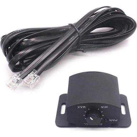 Bouton de remplacement pour amplificateur, commande de basses, télécommande 6 broches pour subwoofer, bouton de réglage du volume pour haut-parleurs (1/5)