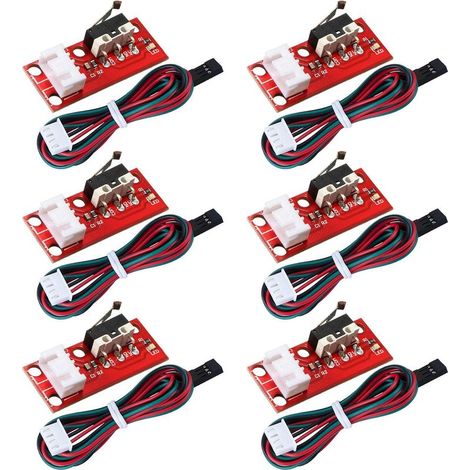 interruptores mecánicos de final de carrera para impresoras 3D RepRap Prusa Mendel CNC Arduino Mega 2560 RAMPS 1.4 (1/5)