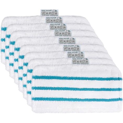 Chiffons en microfibre AURA 8 pour balais vapeur Black & Decker FSM H2O (compatibles avec les modèles FSM 1630, FSM 1616, FSMH13E5, FSM 1321 et FSM1605) (1/5)