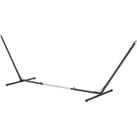 Supporto Struttura Portante per Amaca Regolabile Max 150 Kg Nero 308-380x108x120 cm (1/5)
