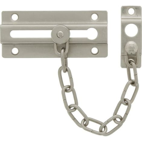 Cadena de puerta para mayor privacidad, níquel satinado. (1/4)