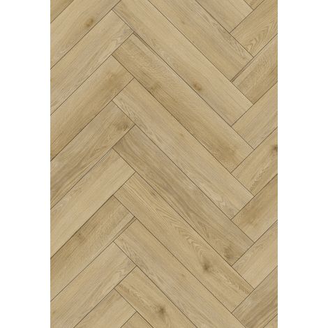 Mexen Charter Oak Vinylpaneele Fischgrät 570 x 95 mm LVT Dryback 2,5 mm, PVC-Unterlage, 4 V-Fuge, Eiche
