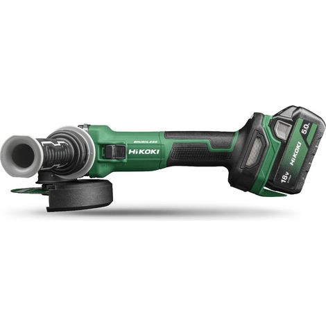 Smerigliatrice Ø125mm 18V – 5Ah - HIKOKI- Brushless con interruttore autobloccante - 2 batterie da 5,0Ah - G1813DVEWQZ