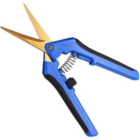 Multifunctional straight-head garden scissors, pruning shears, non-slip shears for flowers and branches - Blue-AquaForge (1/5)