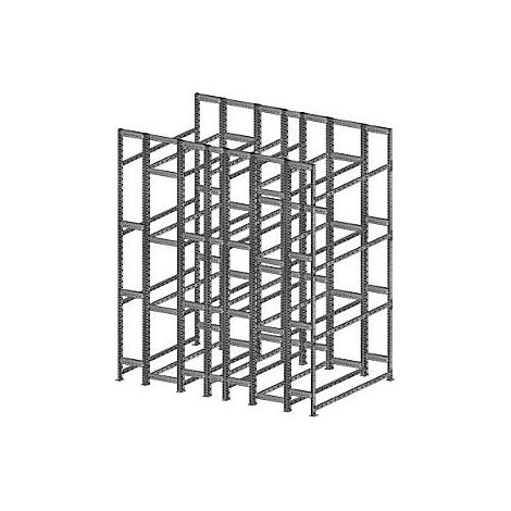 kaiserkraft  Scaffale per pneumatici  zincato  scaffale