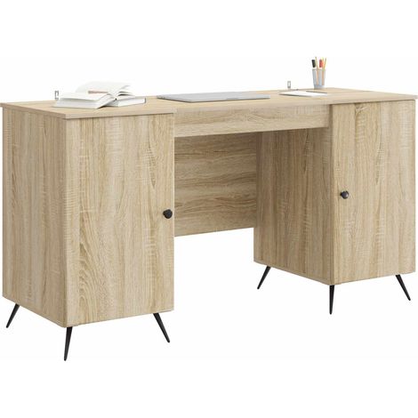 Maison Exclusive - Schreibtisch Sonoma-Eiche 142,5 x 50 x 75 cm H