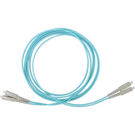 Câble à fibre optique duplex multimode SC/UPC SC/UPC 50/125-MM-OM3 10 Gigabit 3 mètres (1/5)