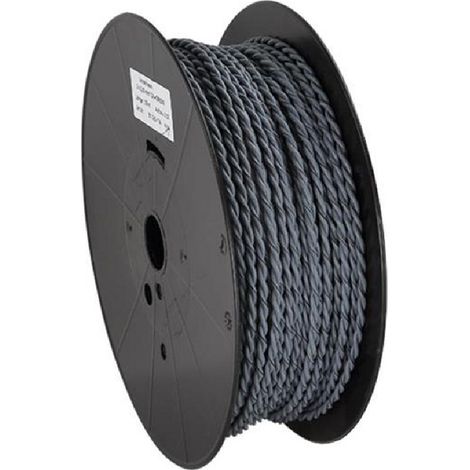 Cable compatible avec enceinte torsade 2x2.50mm2 Gris noir 100m