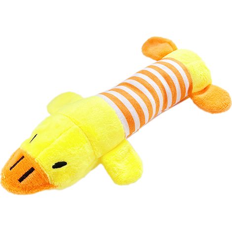 Jouets en peluche pour chiens, canard volant rectangulaire, amusant, mignon, résistant aux morsures, à mâcher doux pour animaux de compagnie, pour chiens et chats (1/5)