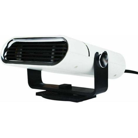 12V 150W Chauffage de voiture. Chauffage Allume Cigare 12V Voiture. Dégivreur de Pare-Brise Voiture. séchoir Automatique de Chauffage et de Refroidissement avec Prise Blanc
