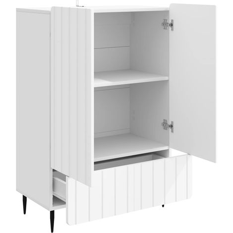 Sideboard/Anrichte/Buffet mit Schubladen Weiß 66 x 34,5 x 97 cm Holzwerkstoff LXWW303252 (1/5)