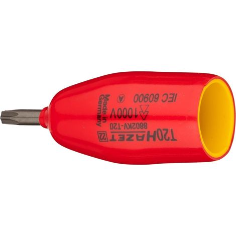 Hazet Schraubendreher-Steckschlüsseleinsatz, schutzisoliert 8802KV-T20, 3/8 (10 mm) Vierkant hohl, Innen TX Profil, SW T20 (1/5)