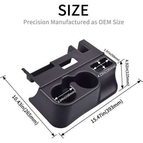 OSS281AZAA Cup Holder Center Console Organizer for 1999-2001 Dodge Ram 1500/2500 (1/4)