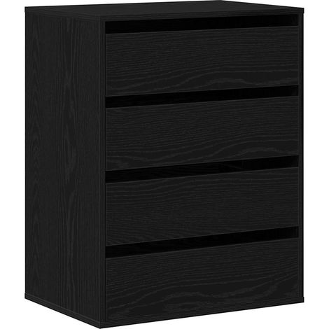 Maison Exclusive - Cajonera con cajón Negro 60 x 41 x 76 cm Mader