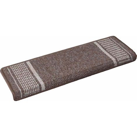 Alfombras autoadhesivas para escaleras 15 uds. 65 x 21 x 4 cm vidaXL (1/5)
