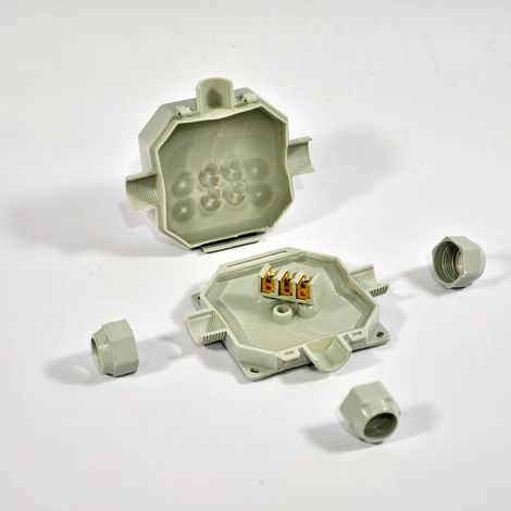 WASSERDICHTE ABZWEIGDOSE READYBOX 90 MIT INTEGRIERTEM ISOLIERGEL (1/2)