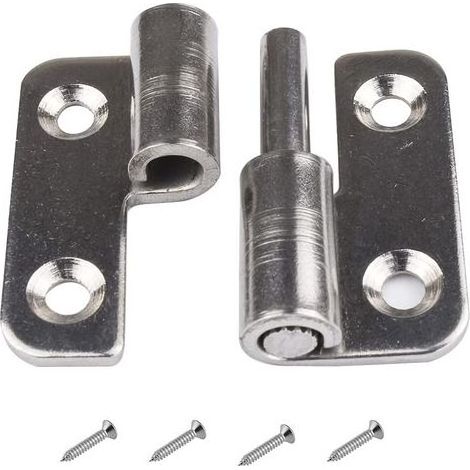 TAISHENGDA – Set di 6 cerniere smontabili (3,8 cm / 1,5 pollici) – Cerniere per porte rimovibili – Acciaio inox 304 – Per montaggio a destra (1/5)