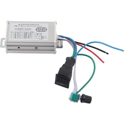 Variateur de vitesse pour moteur DC 10A, régulateur PWM 960V, sens horaire/antihoraire, contrôleur DC9-60V (1/5)