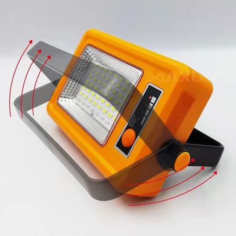 Tragbare Solarlampe mit Lithiumbatterie, multifunktionale Notleuchte für Outdoor-Camping, gelb (1/5)