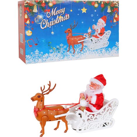 Poupée Père Noël Électrique Escaladant une Échelle, Décoration de Noël Créative pour Intérieur et Extérieur, Cadeau Fête (Batteries Non Incluses, Nécessite 3 Piles AA)-KZQ (1/2)
