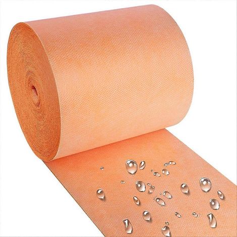 Bande d'étanchéité en rouleau pour membrane de douche, bande de désolidarisation pour carrelage mural et au sol de salle de bain/sauna (1/5)