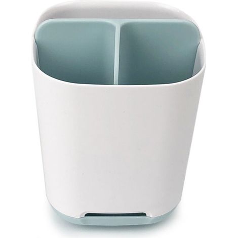 Support de brosse à dents pour salle de bain, en plastique amovible pour un nettoyage facile, rangement multifonctionnel, organisateur pour vanité de salle de bain, comptoir (bleu) (1/3)