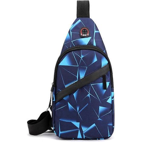 Sac bandoulière homme, sac messager court pour les voyages, sac de poitrine léger pour les amateurs de sports et loisirs de plein air.