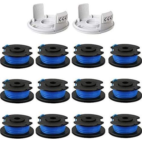 AC14RL3A Bobina di filo di ricambio da 0,2 cm per decespugliatori Ryobi One+ 18V, 24V e 40V, 3,4 m 0,2 cm (12 bobine + 2 tappi) (1/5)