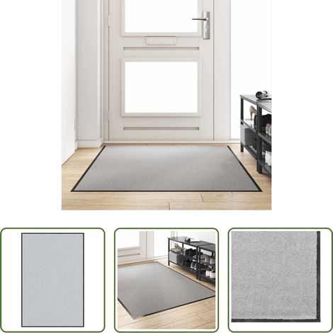 Tapis de porte - Tapis d'entrée Autre Gris et Noir 120 x 180 cm (1/5)