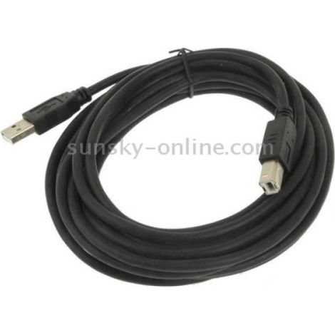 Cable - Connectique Pour Peripherique - Extension d'imprimante USB 2.0 AM vers BM Câble, Longueur: 5m (1/3)