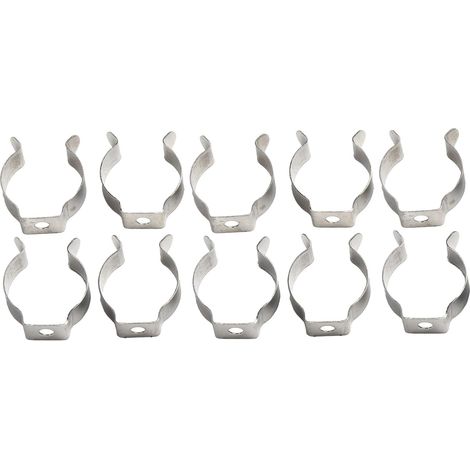 Clip porte-outils 10 pièces acier ressort, pour balai et mur (1/5)