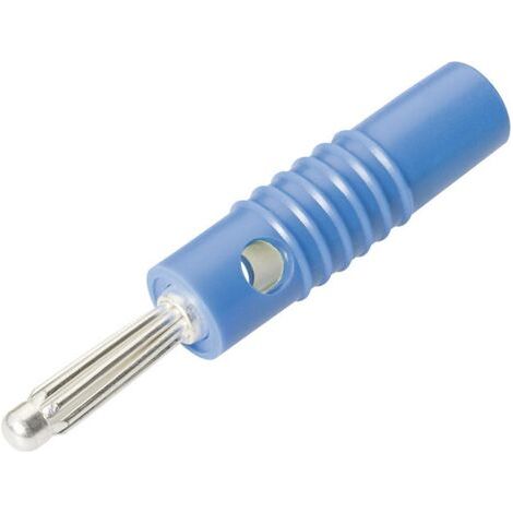 Fiche banane mâle Ø de la broche: 4 mm Schnepp S 4004 S BLAU bleu 1 pc(s) (1/3)